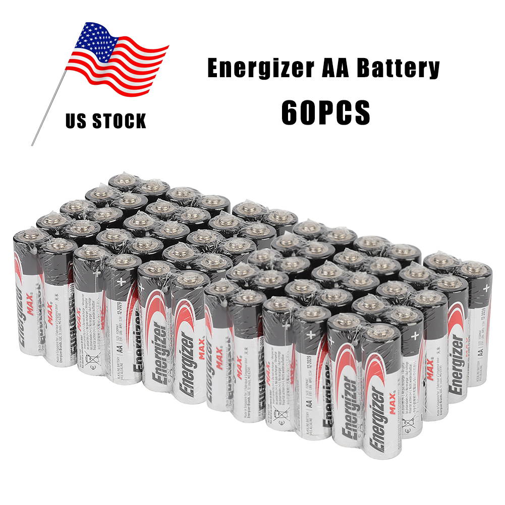 Energizer AA Batteries (60 Count), Double A Max Alkaline Battery