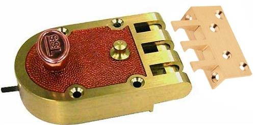 Em-D-Kay (Like Segal 466, SE 14325) Solid Bronze Jimmy Proof Automatic Deadlocking Slam Lock Interlocking Deadbolt Single Cylinder Lock Set with Automatic Relocking Angle Strike, Bronze (US10)