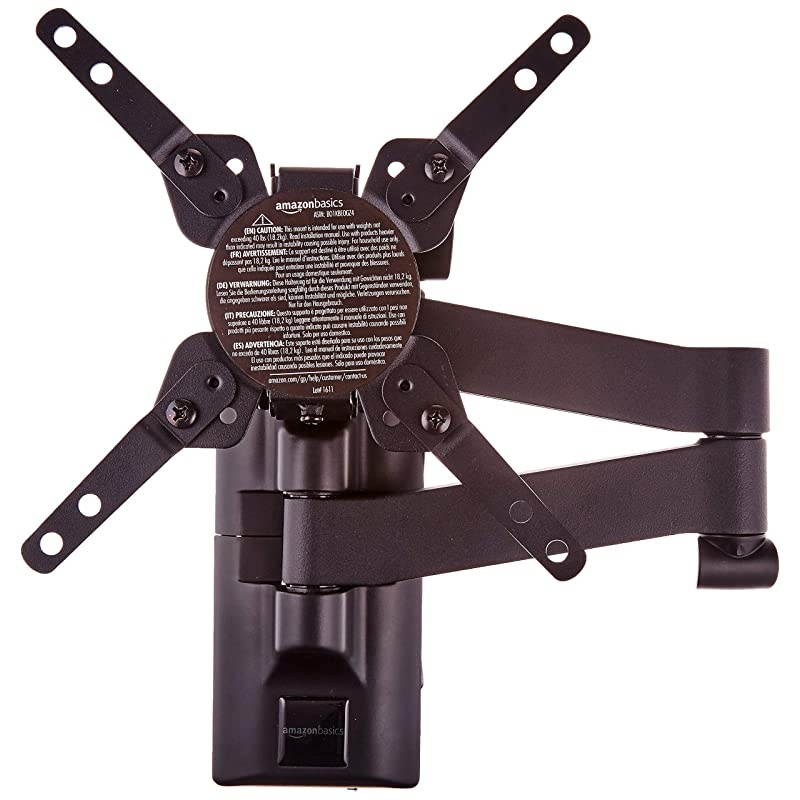 Basics HeavyDuty Full Motion Articulating TV Wall Mount for 12inch to 39inch LED LCD Flat Screen TVs