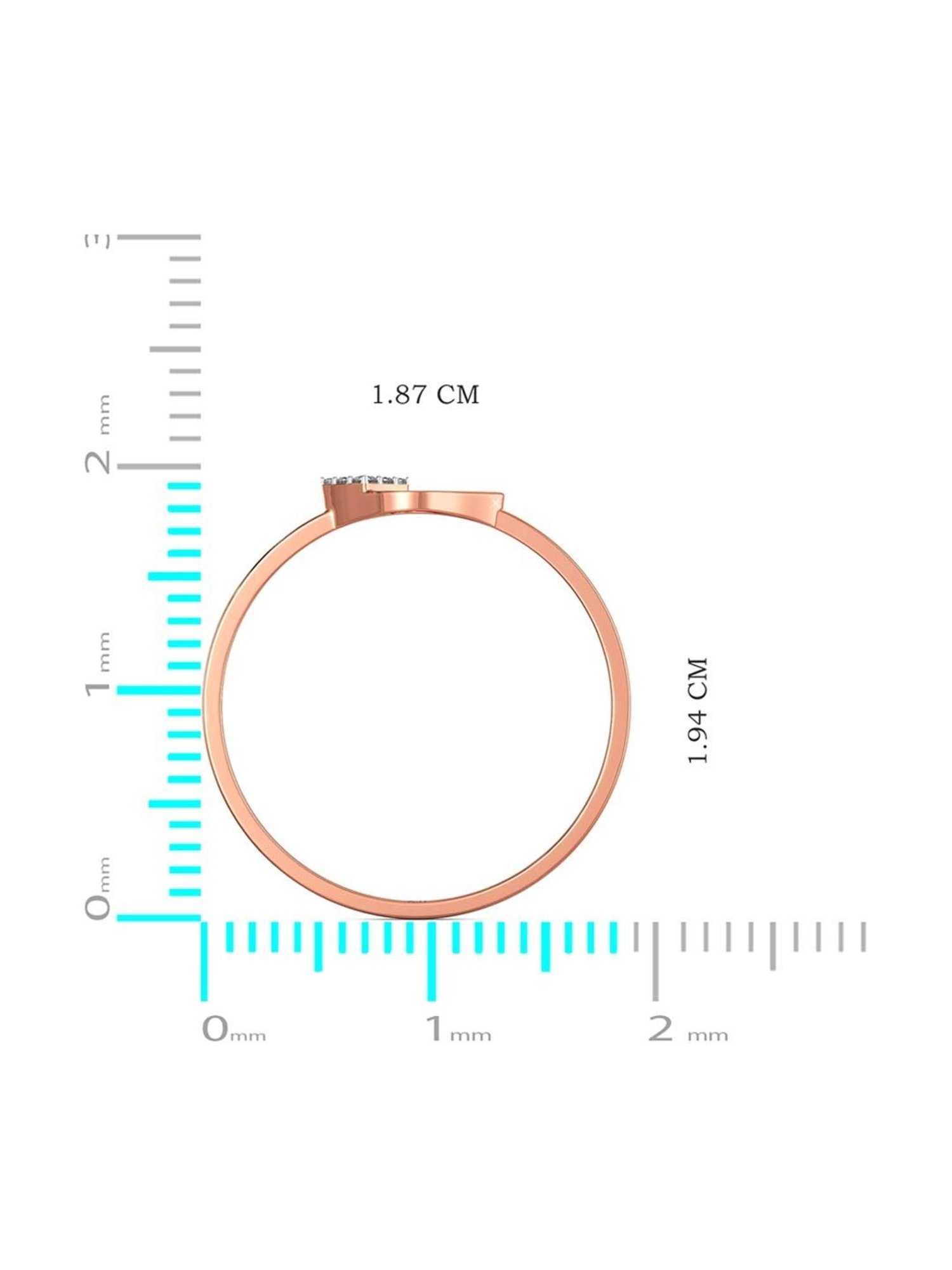 Mia By Tanishq Nature's Finest 14k Yellow Gold Radiant Sp Elegance Diamond Ring