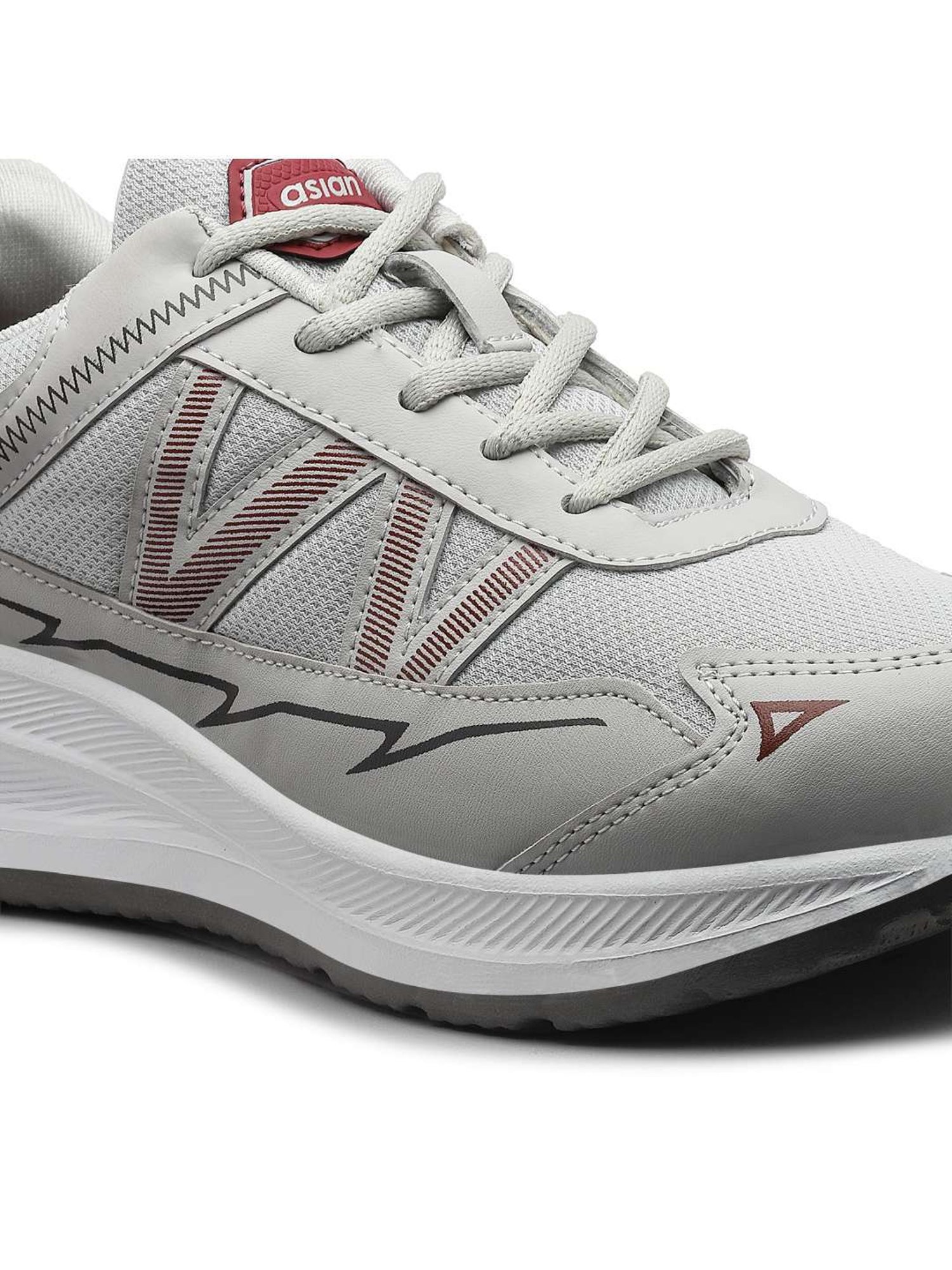 Asian Men's Grey Running Shoes