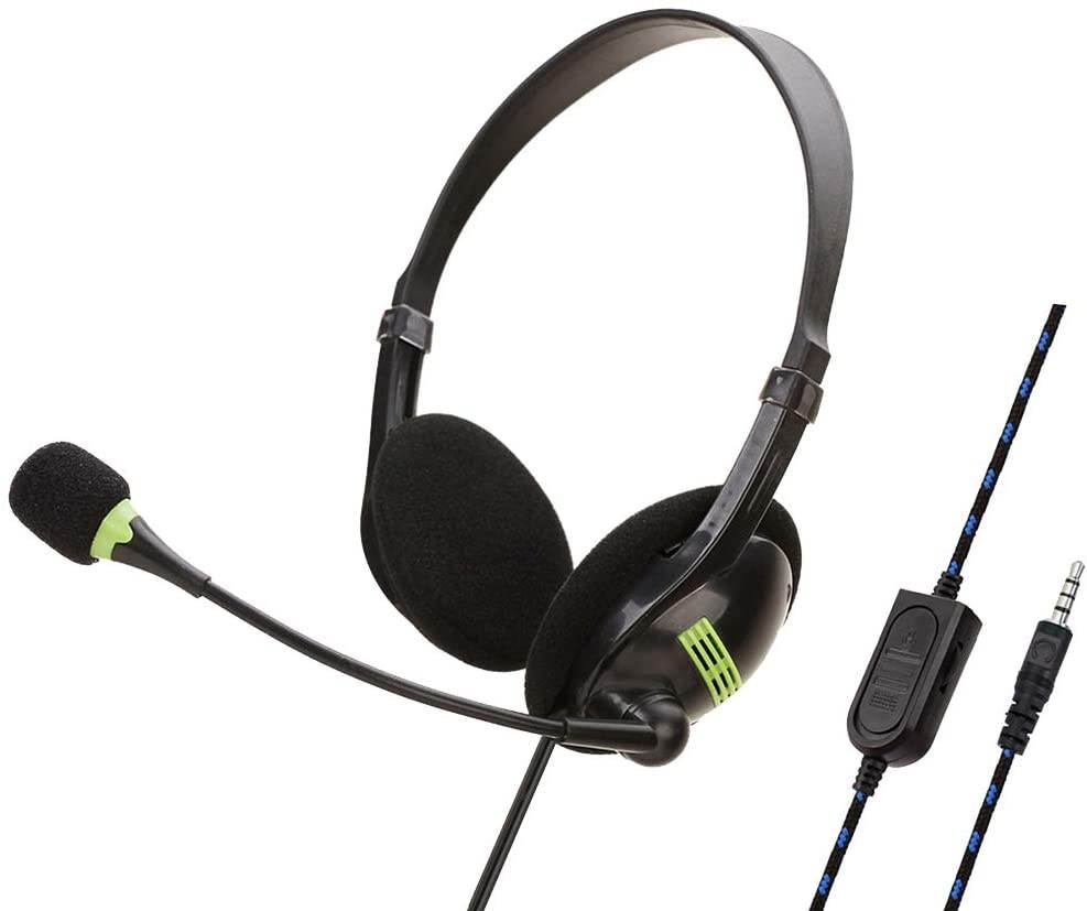 Mehshin USB Headphones with Microphone Noise Reduction Online Teaching Class Gaming Headset for Gaming Work