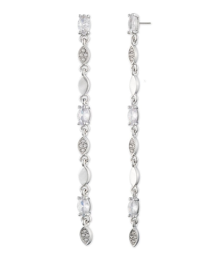 Givenchy Crystal Post Linear Earrings