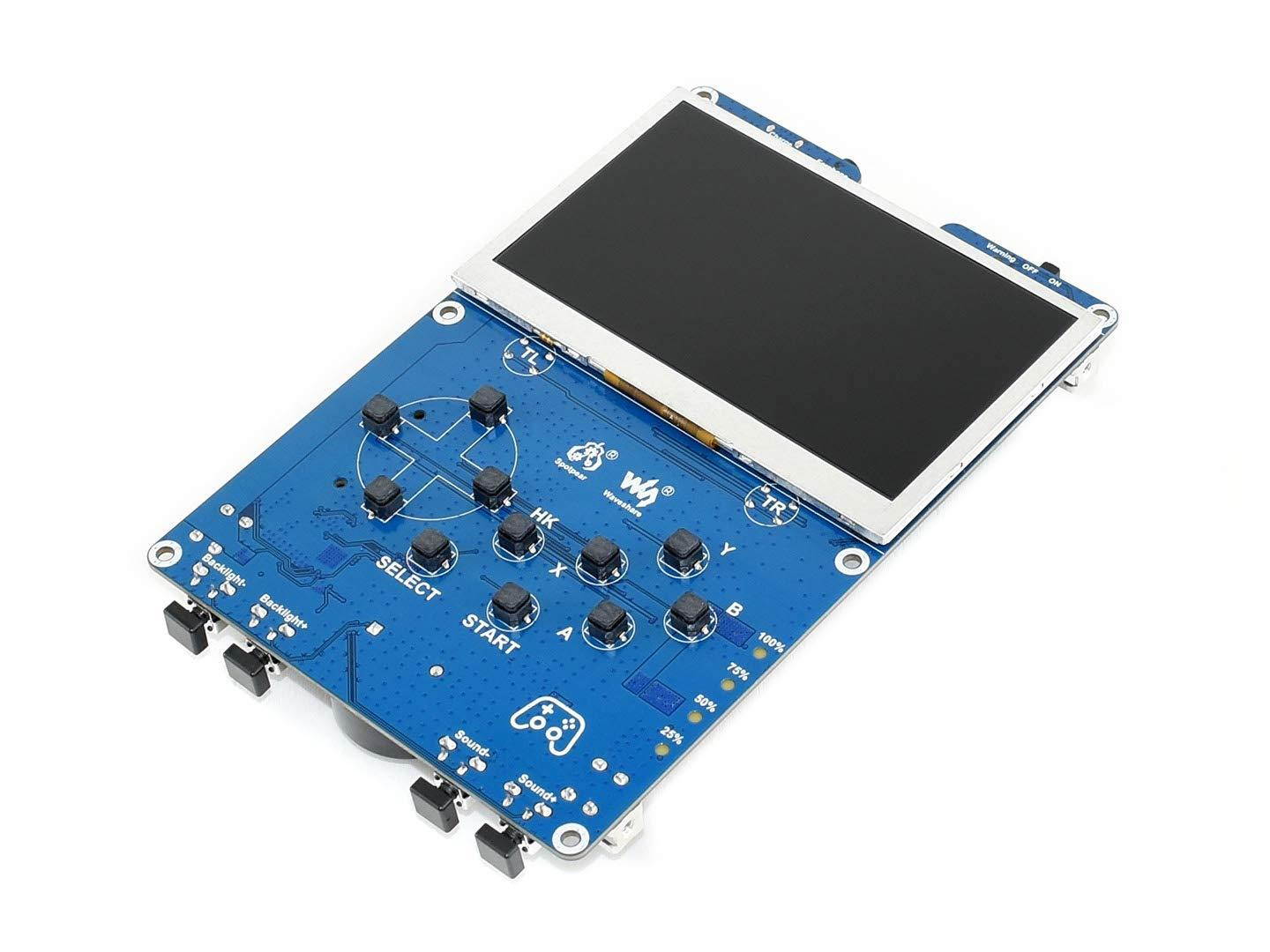 GamePi43 Accessories Classic Portable Retro Video Game Console Compatible with Raspberry Pi 3 B+/3B/2B/B+, with 800&times;480 4.3inch IPS Display