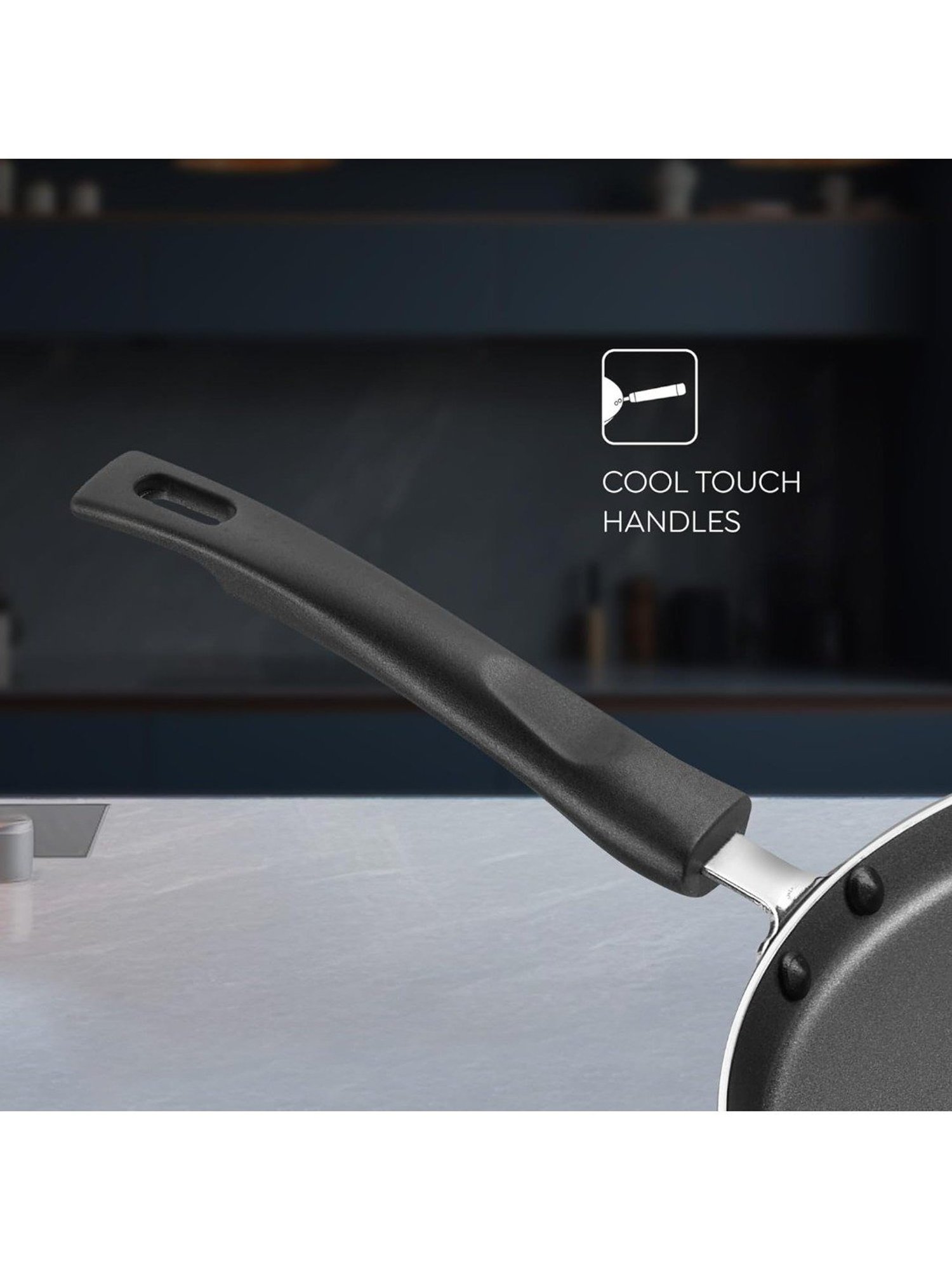 Judge by Prestige Everyday Black Aluminium Tawa 28 cm