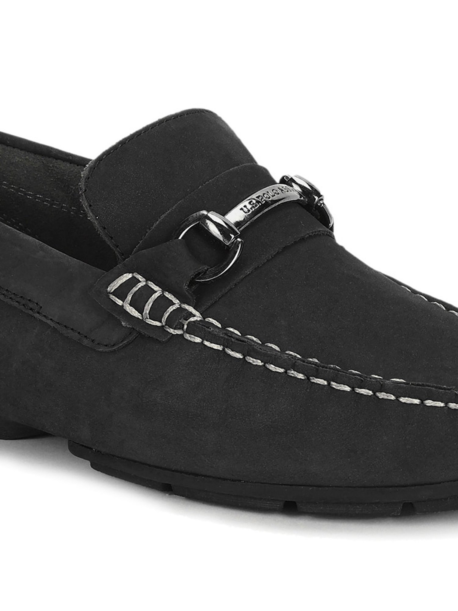 U.S. Polo Assn. Men's HEBBAR 3.0 Black Casual Loafers