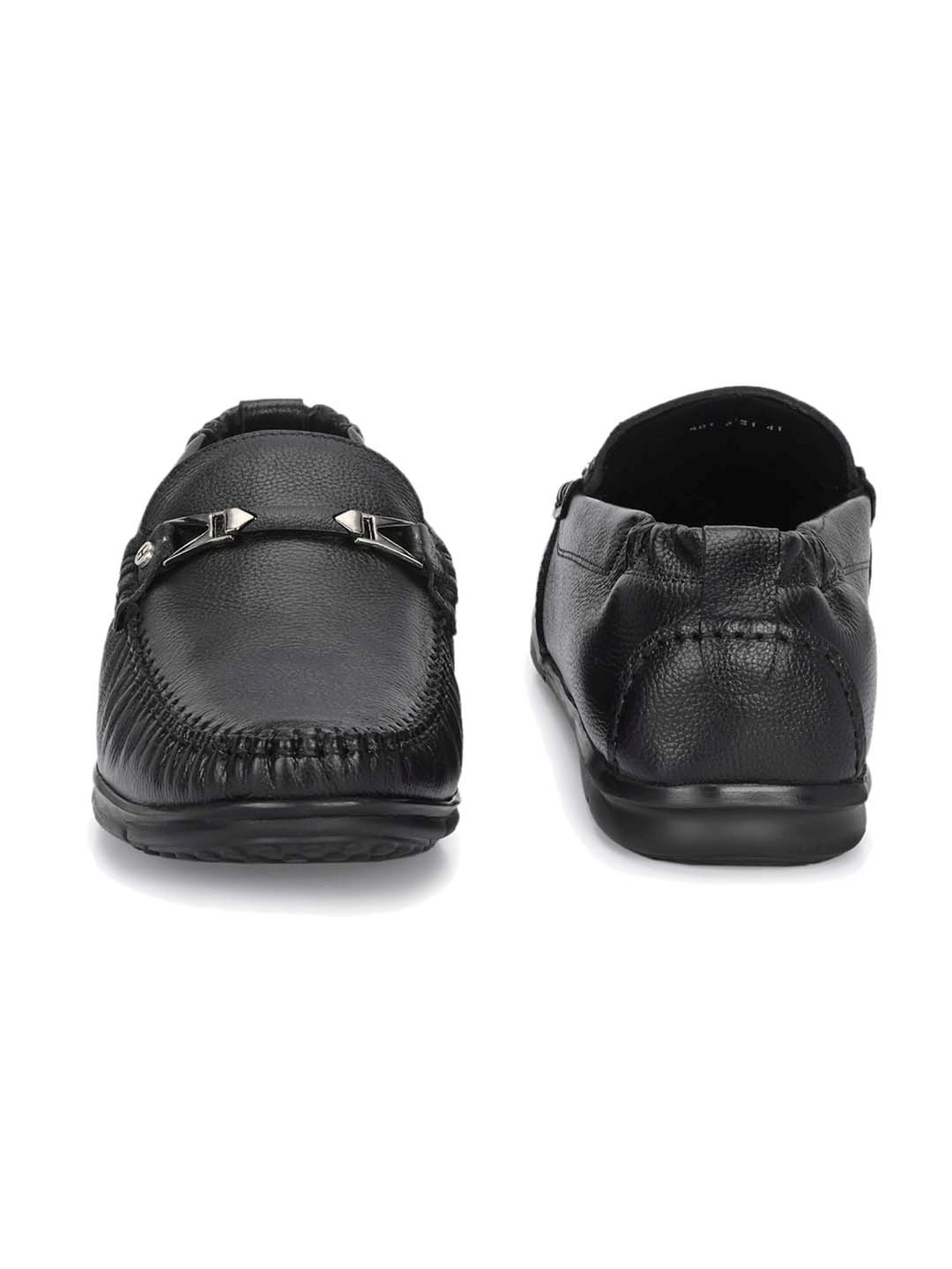 Hitz Men's Black Casual Loafers