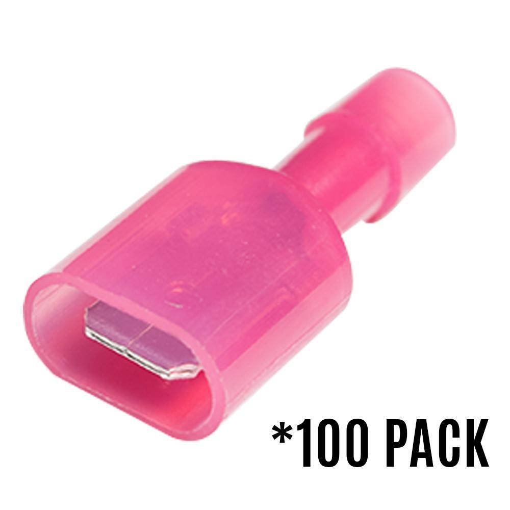 SAPT211 - 100 Pack of Fully Insulated 22/18 Gauge Male Quick Disconnect Wire Connectors