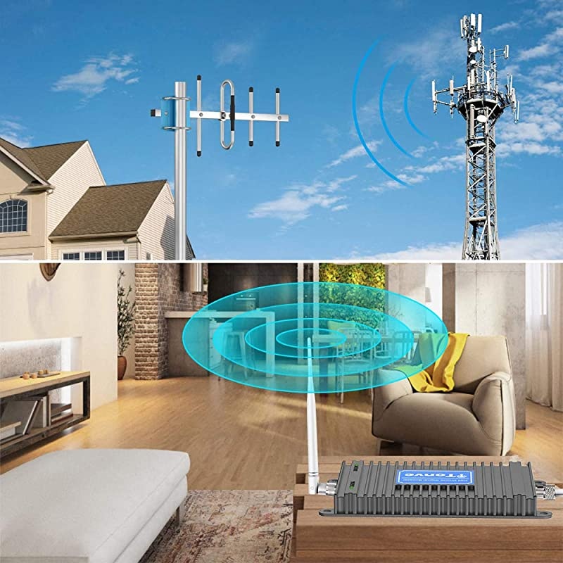 Phone Signal Booster for ATampT TMobile 700MHz 4G LTE Band 1217 Mobile Signal Repeater Amplifier Antenna Kits for Home and Office Improve 4G LTE Data Rates Supports Volte