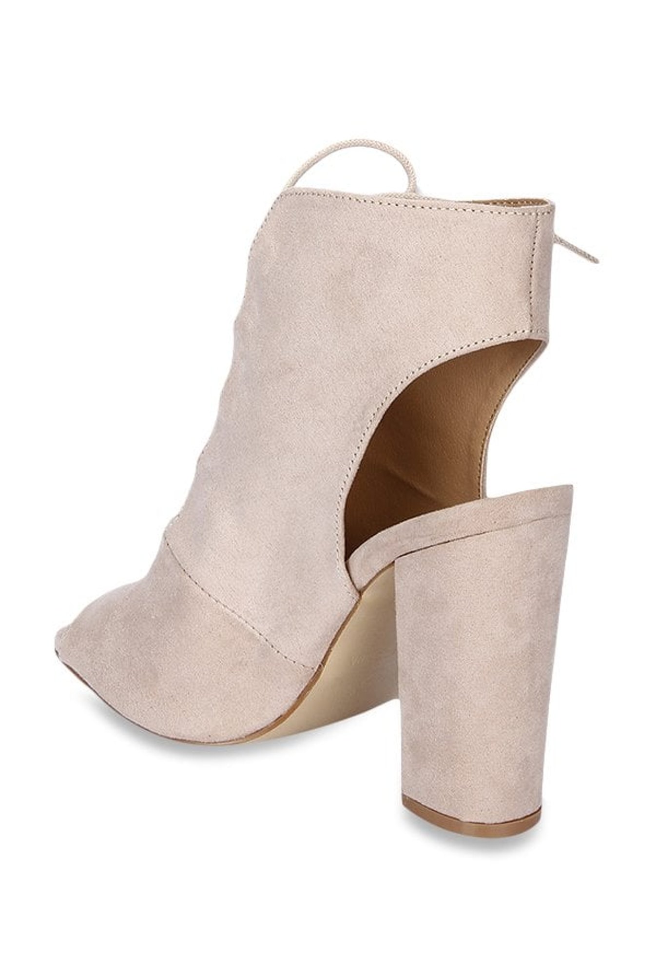 Truffle Collection Beige Peeptoe Sandals