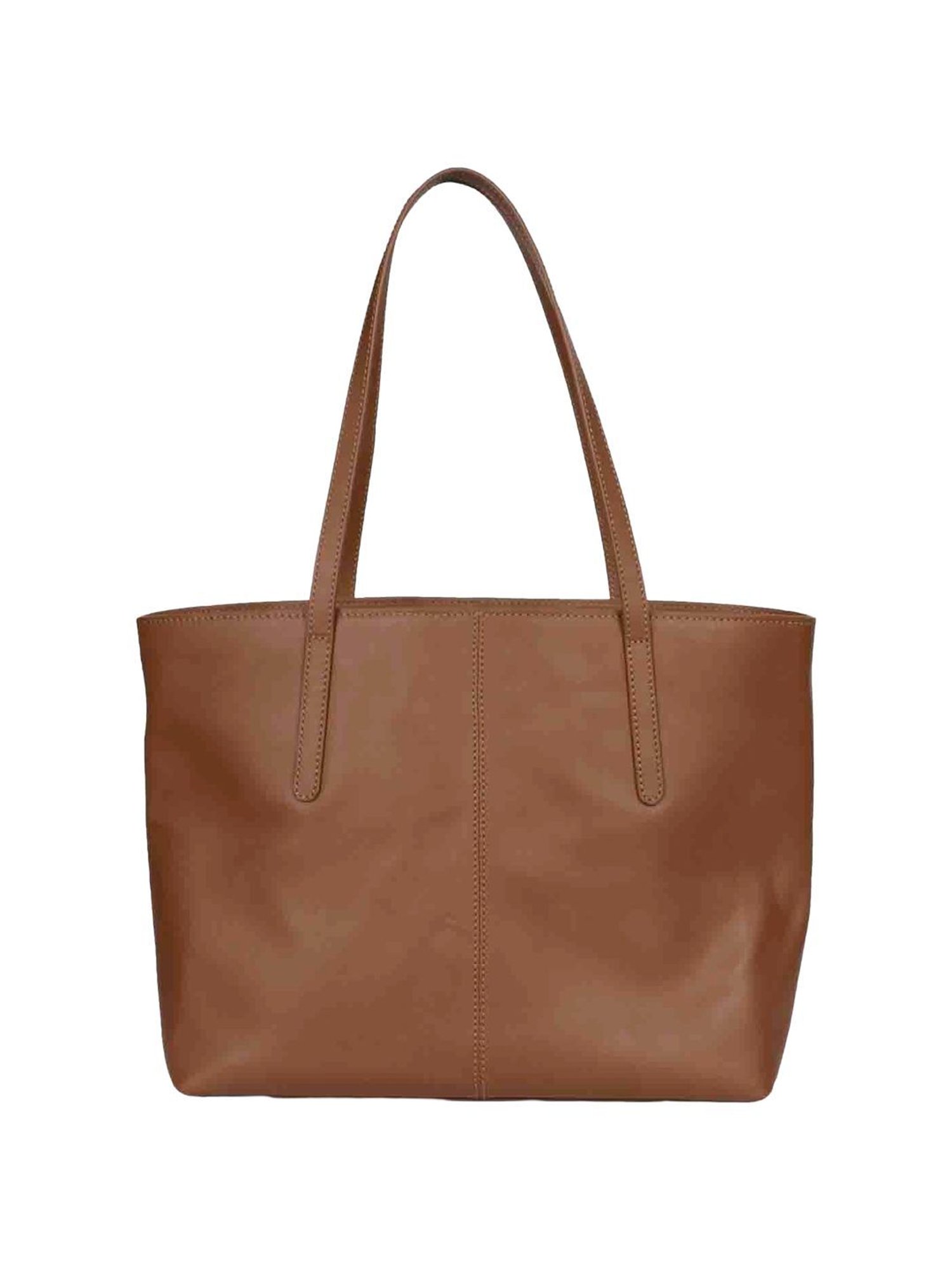 Favore Dark Brown Solid Medium Totes