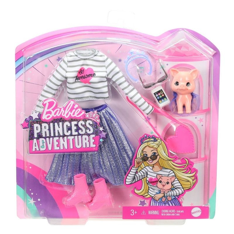 Barbie Princess Adventure Doll Clothes Fashion Pack with Pet Pig