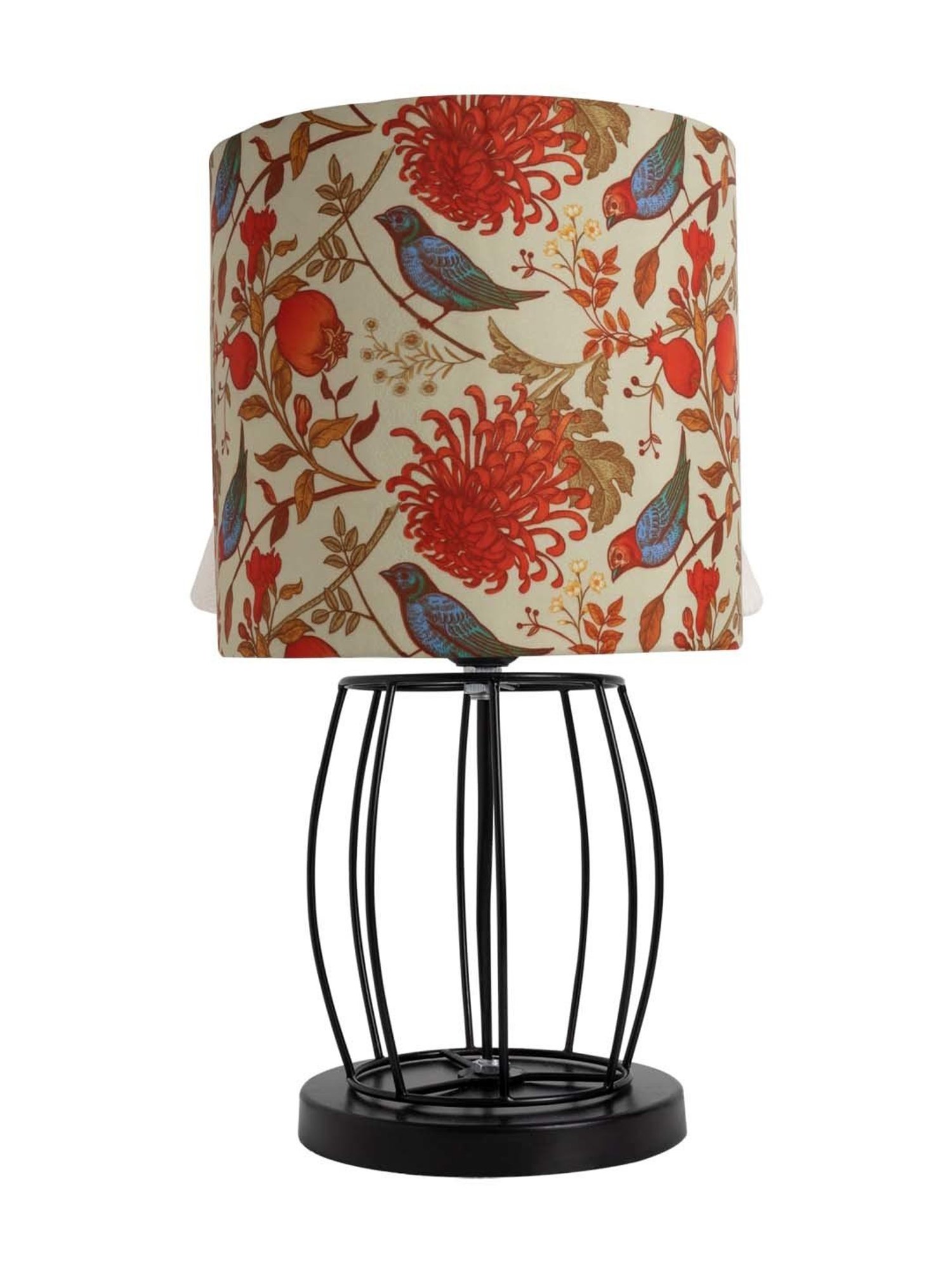 Homesake 'Modern' Multicolor Metal Table Lamp with Cage Base - Set of 1