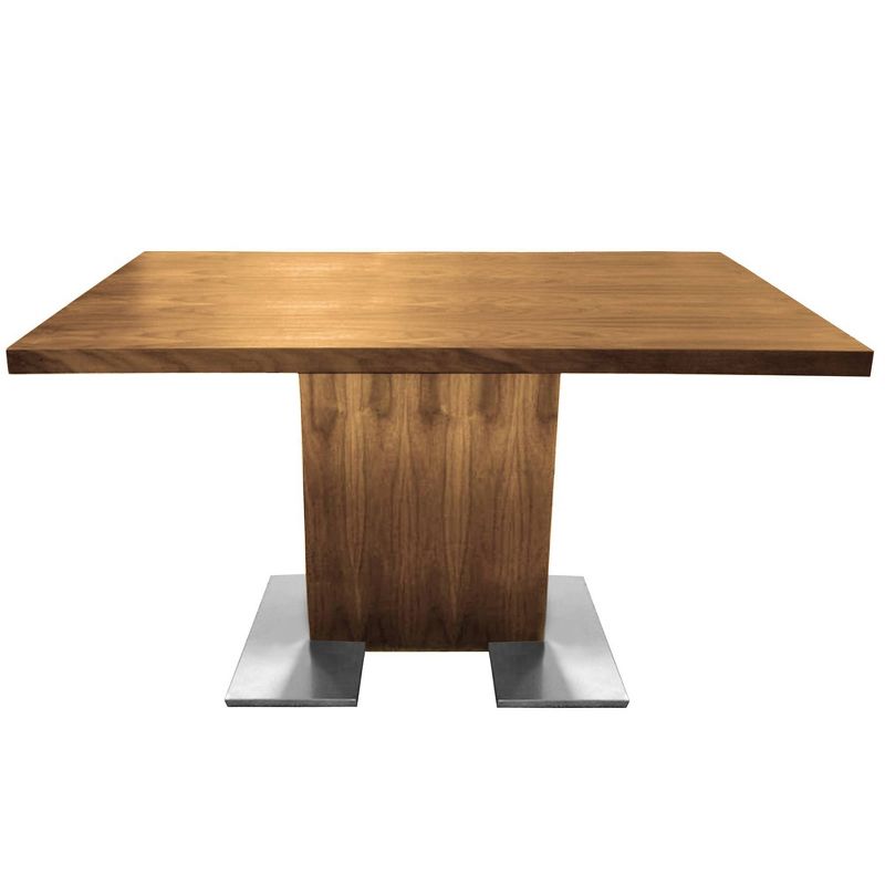 Lukin Dining Table Walnut/Steel - Modern Home