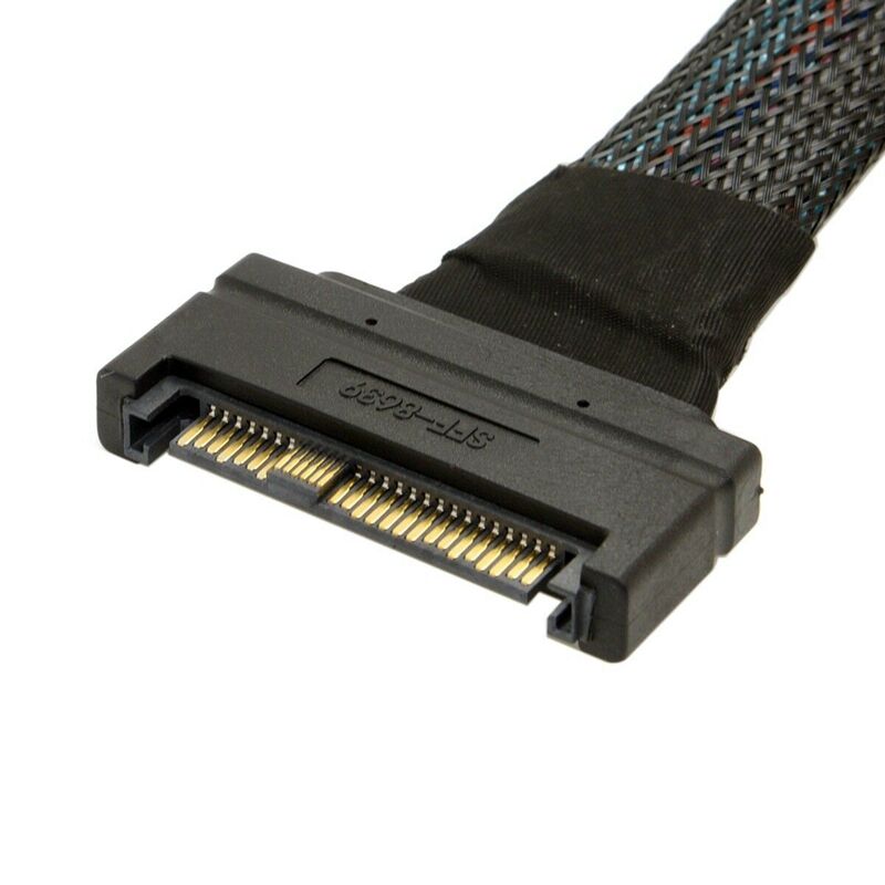 Weastlinks U2 SFF-8639 NVME PCIe SSD Cable Male to Female Extension Cable 50cm MINI SAS 68Pin Server Power Cable for 750 U.2 SSD