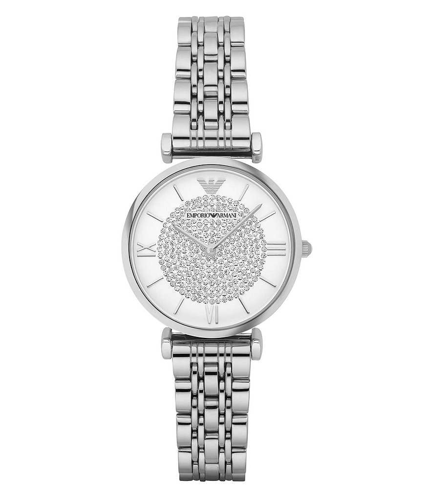 Emporio Armani Mia Silver-Tone Bracelet Watch