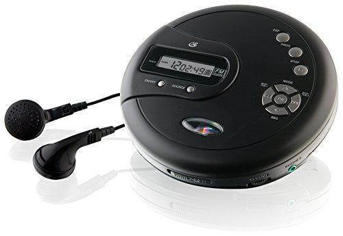 GPX PC332B Portable CD Player with Anti-Skip Protection, FM Radio and Stereo Earbuds - Black