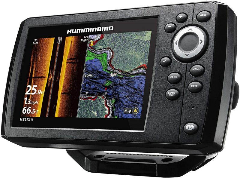 Humminbird 410230-1 HELIX 5 CHIRP SI GPS G2 Fish Finder, Black