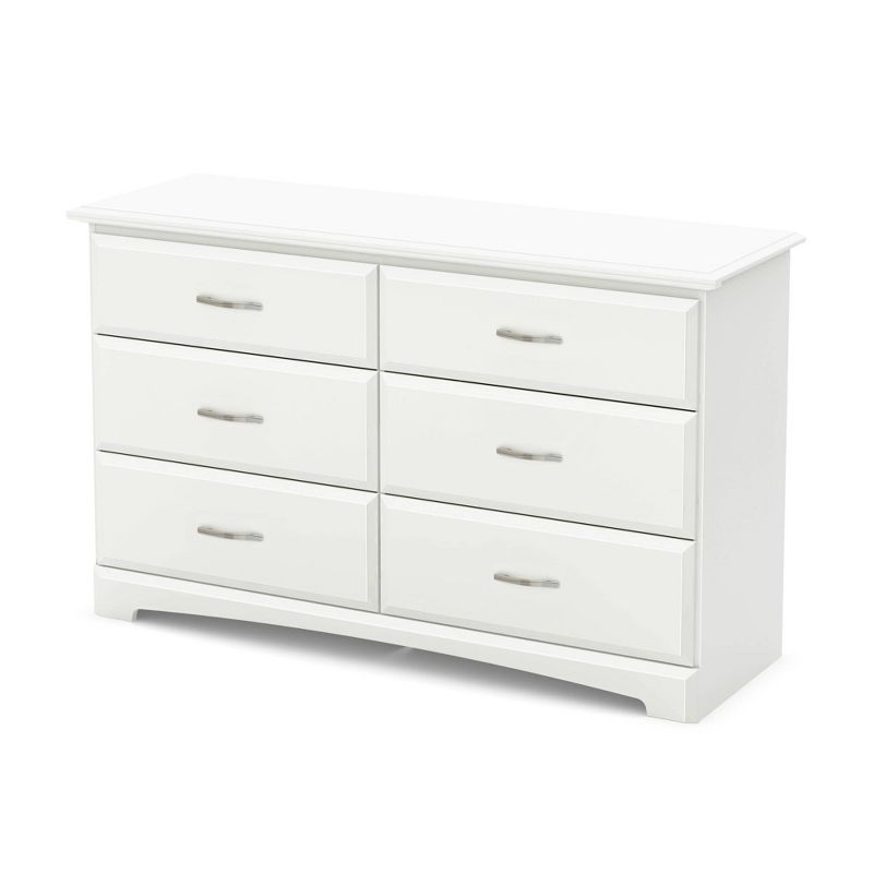 Callesto 6-Drawer Double Dresser  Pure White  - South Shore