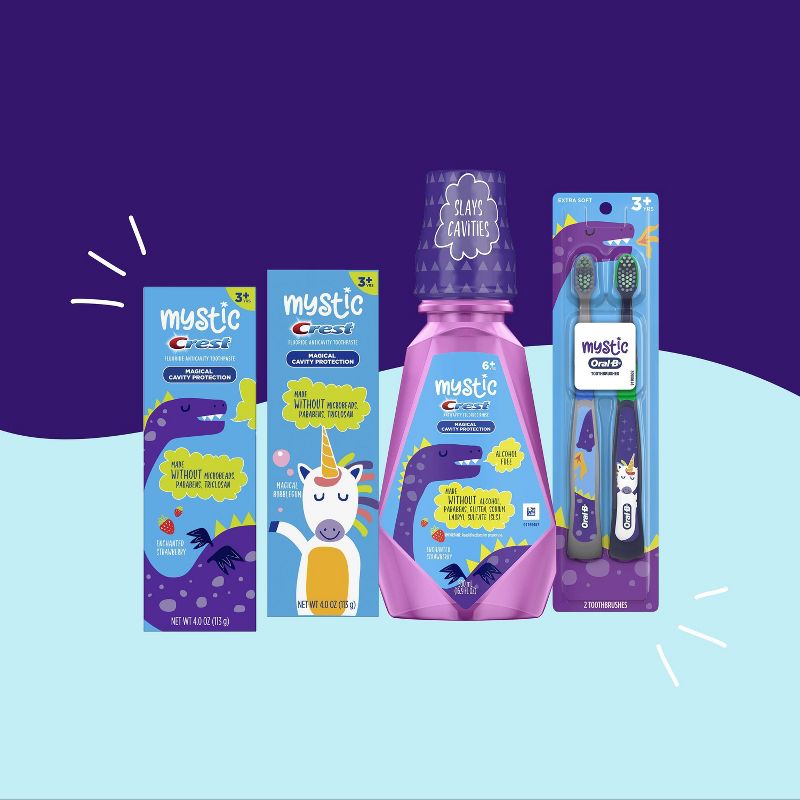 MYSTIC by Crest Kid's Toothpaste with Fluoride Magical Bubblegum Flavor - 4.0oz