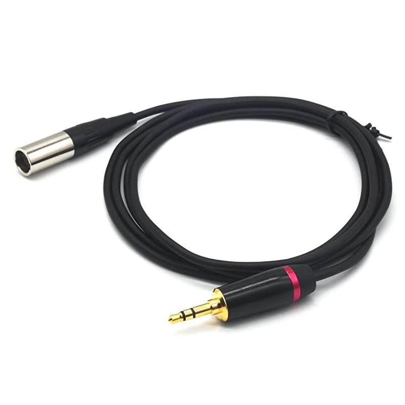 Mini XLR Male to XLR Female Plug Microphone Cable for Blackmagic Pocket 4K Camera Video Assist 4K Mini XLR 3 Pin Pro Lapel Audio Cable 5FT15M