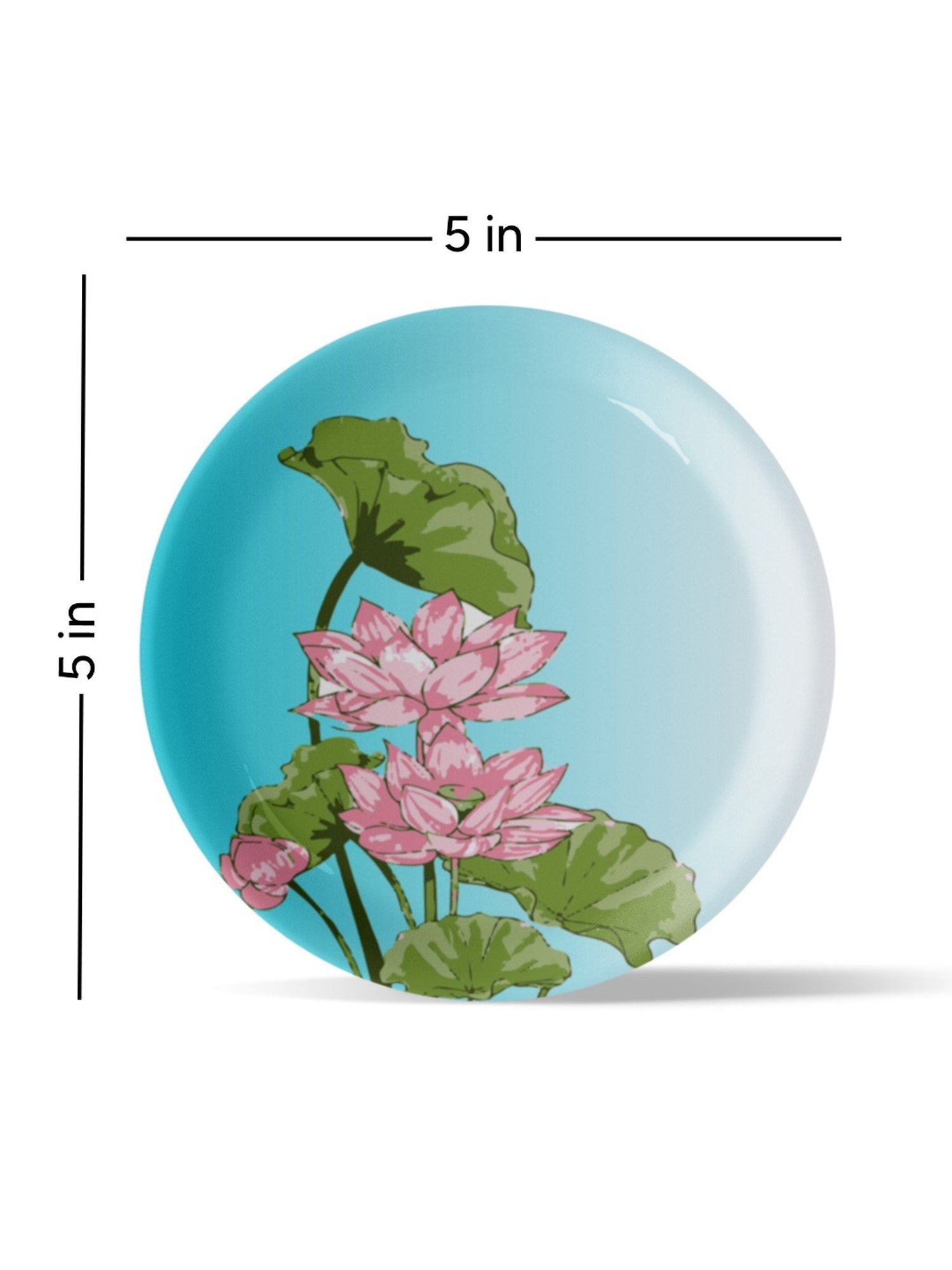 Nestroots Pichwai Print Multicolor Porcelain Wall Plate