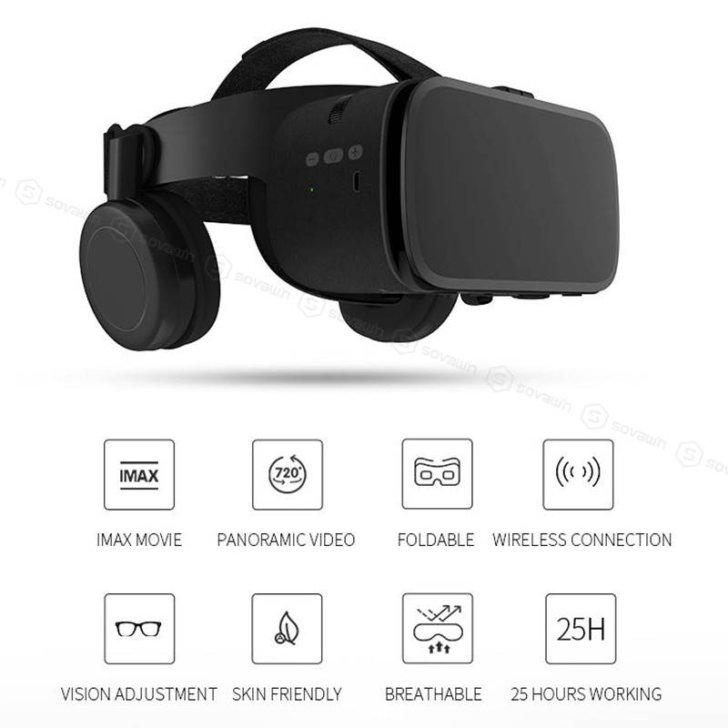 BOBOVR Z5 Update BOBO VR Z6 3D Glasses Virtual Reality Binocular Stereo Bluetooth VR Headset Helmet For iPhone Android