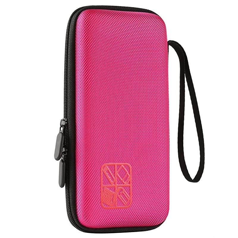 Carrying Case Storage for Graphing Calculator Texas Instruments TI-83 Plus TI-84 Plus CE EVA Case Travel Bag Protective Pouch (Pink)