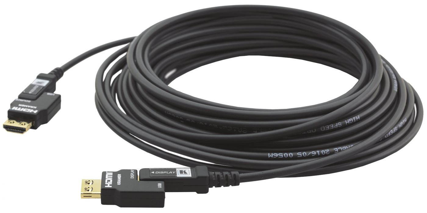 Kramer CRS-AOCH/XL-230 Rental & Staging Active Optical Pluggable HDMI Cable w/1-Yr Warranty