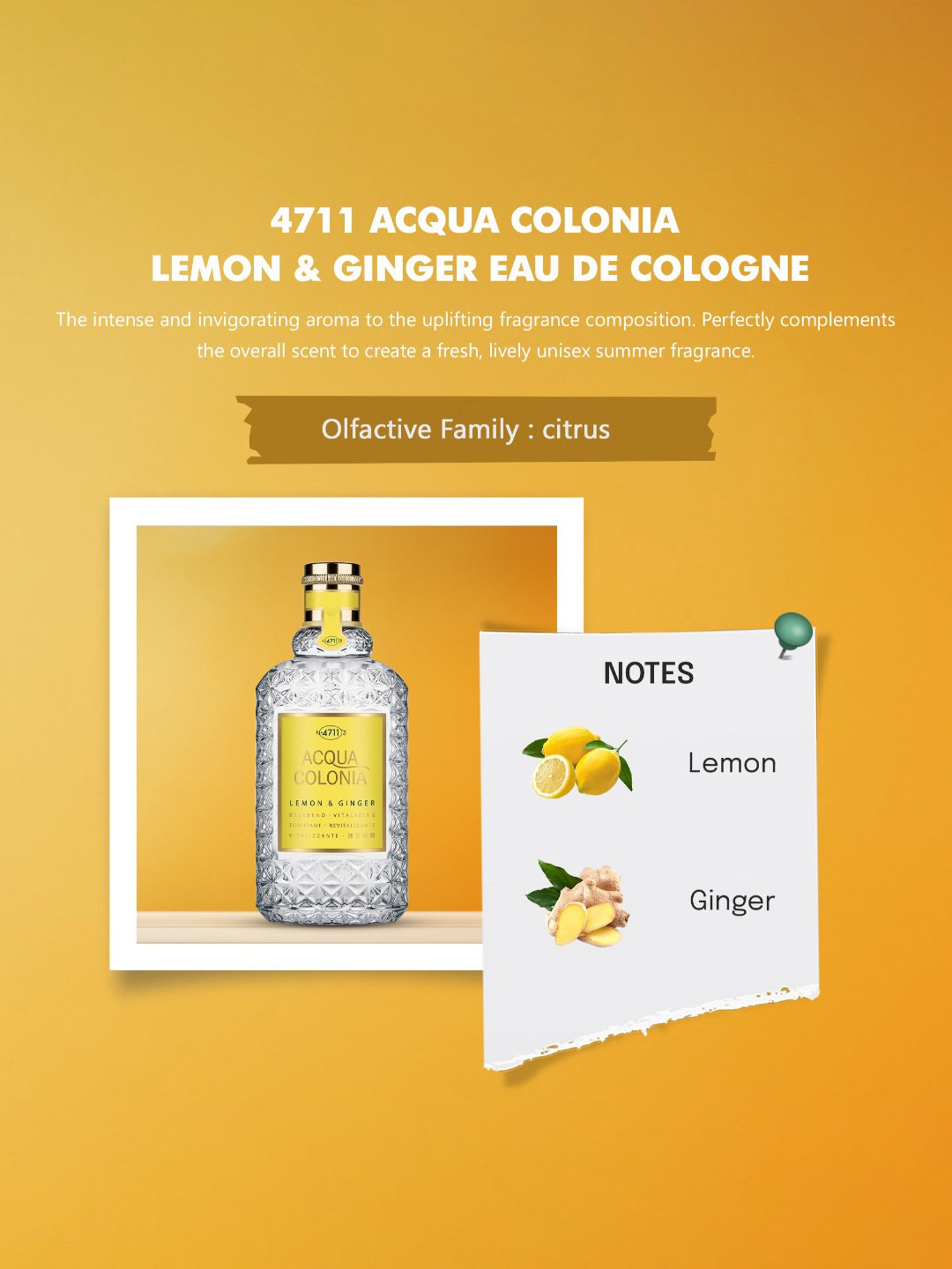 4711 Acqua Colonia Lemon & Ginger Eau de Cologne - Pack of 2