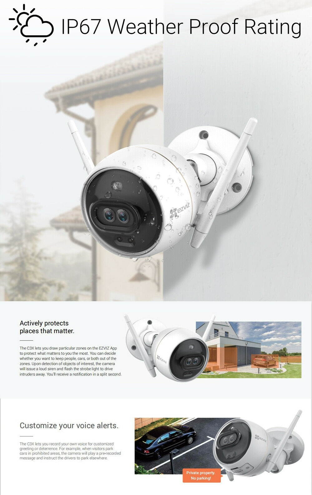 Wireless WiFi Video Doorbell Phone Door Ring Intercom Camera PIR Motion Detect