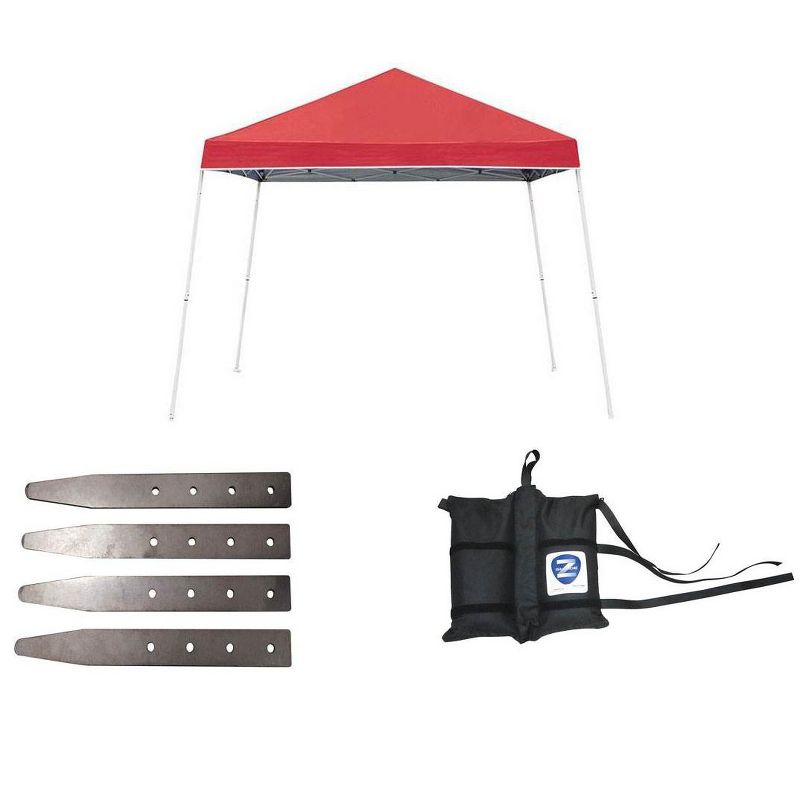 Costway Outdoor 2-Tier 10'x10' Gazebo Canopy Shelter Awning Tent Patio Garden Screw-free structure Brown