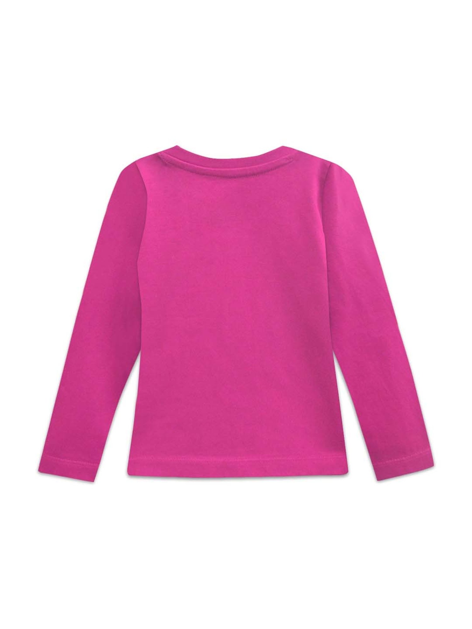 A.T.U.N. Kids Pink Cotton Printed Full Sleeves Tee