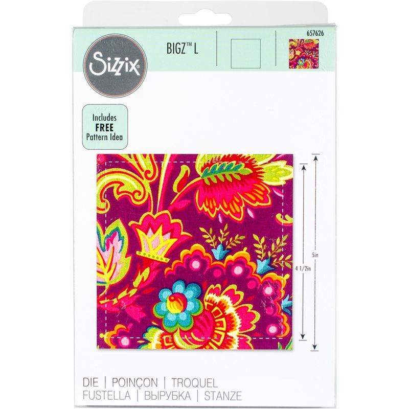 Sizzix Bigz Dies Fabi Edition-L Die - Square 4.5" Finished