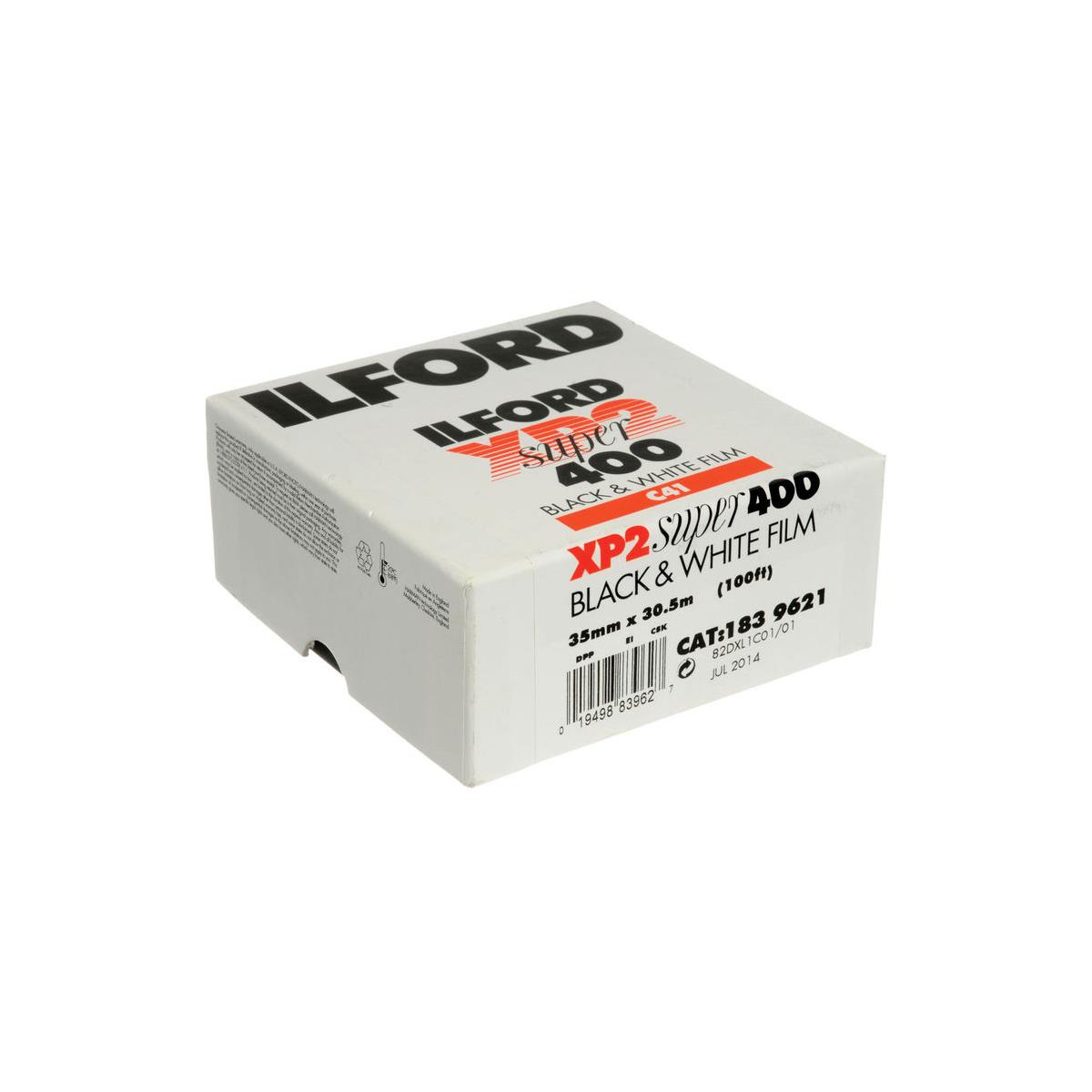 Ilford XP2 Super Black & White Negative Film ISO 400, 35mm Roll Film, 100' Roll