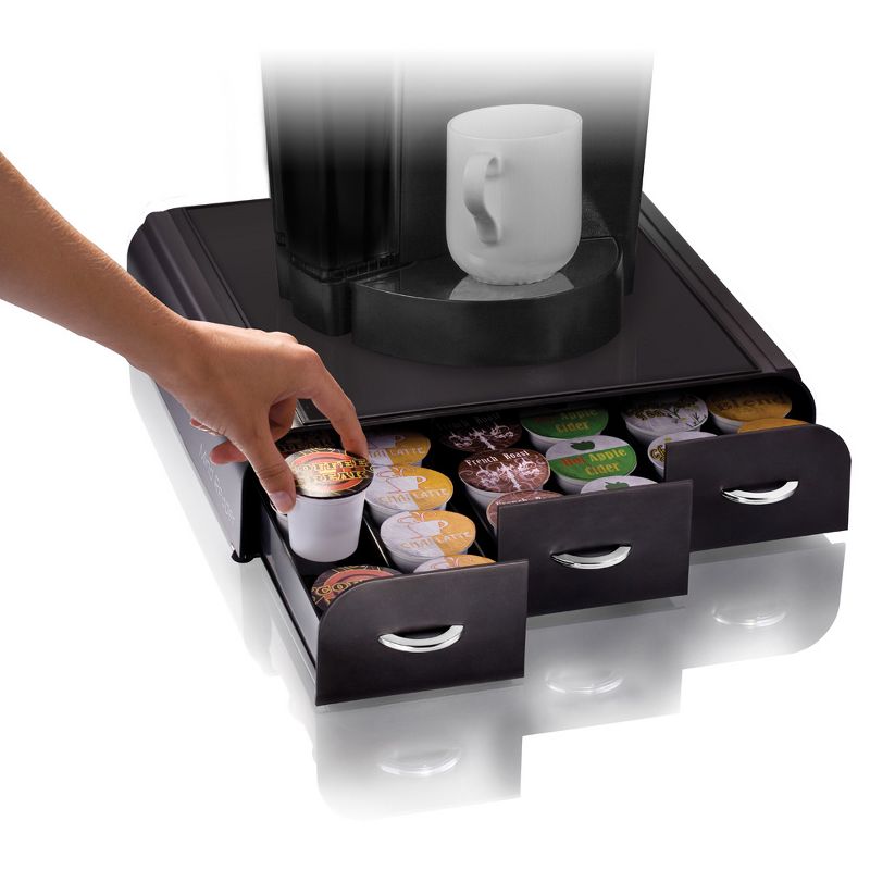 Mind Reader 36 Capacity 'Anchor' Triple Drawer K-Cup Coffee Holder Drawer, Black