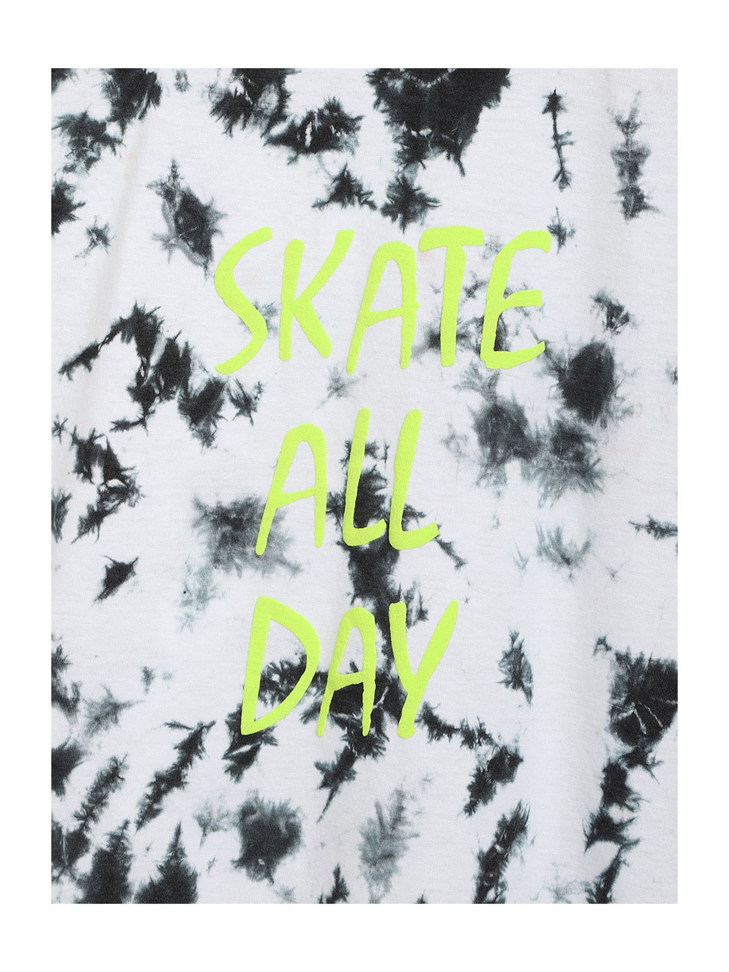 Li'l Tomatoes Kids White & Black Graphic Print T-Shirt