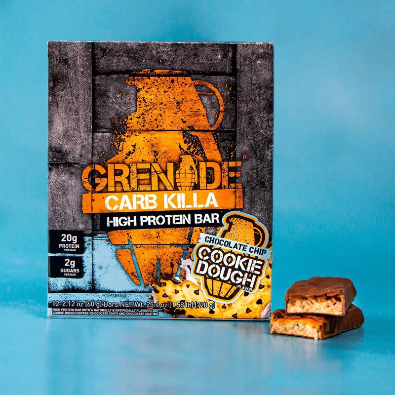 Grenade Carb Killa Cookie Dough Protein Candy Bar - 12pk
