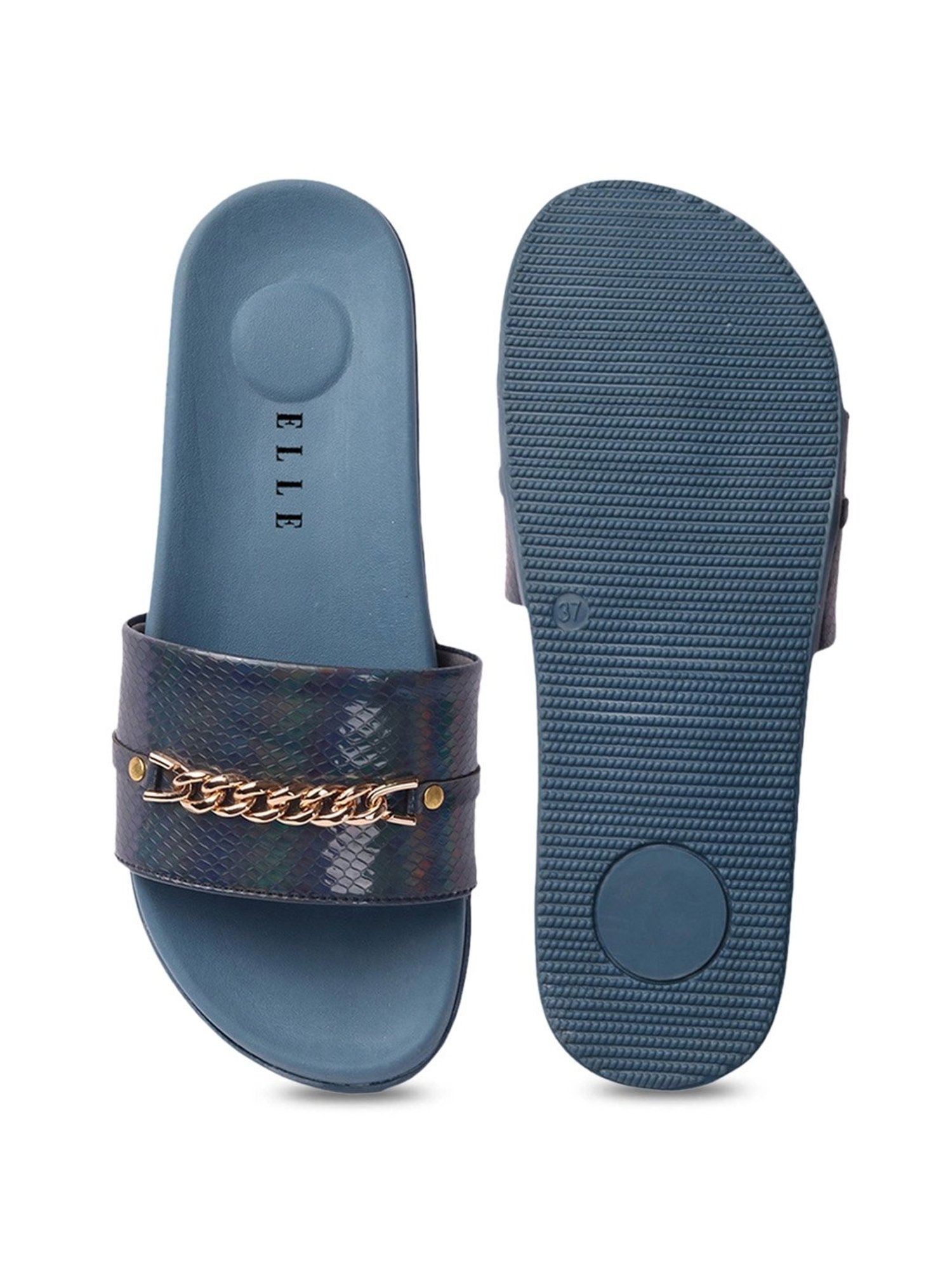 Elle Women's Navy Casual Sandals