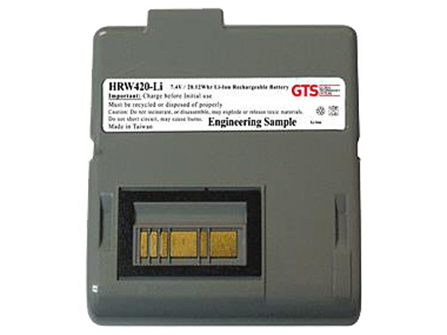GTS HRW420-LI direct replament battery for Zebra RW420 series scanners (OEM Equivalent# AK17463-005)