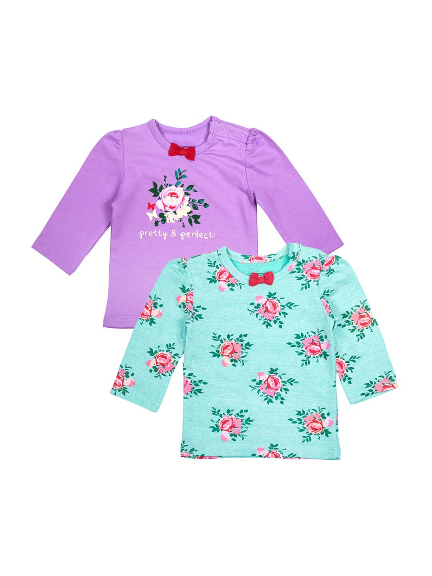 Mee Mee Kids Multicolor Cotton Printed Tops - Pack of 2