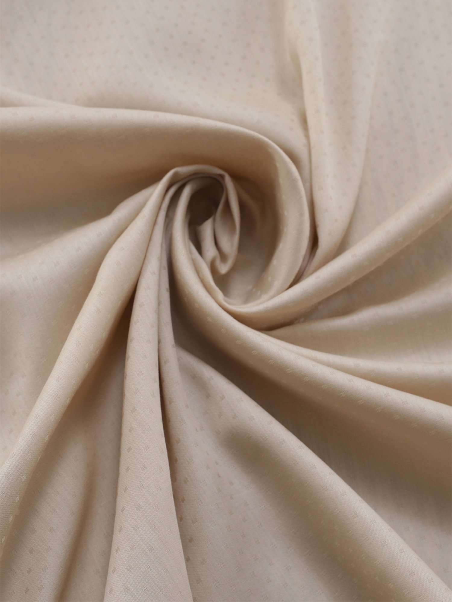 Maspar Colorart Clemonte Self Beige 200 TC Cotton King Bed Sheet with 2 Pillow Covers