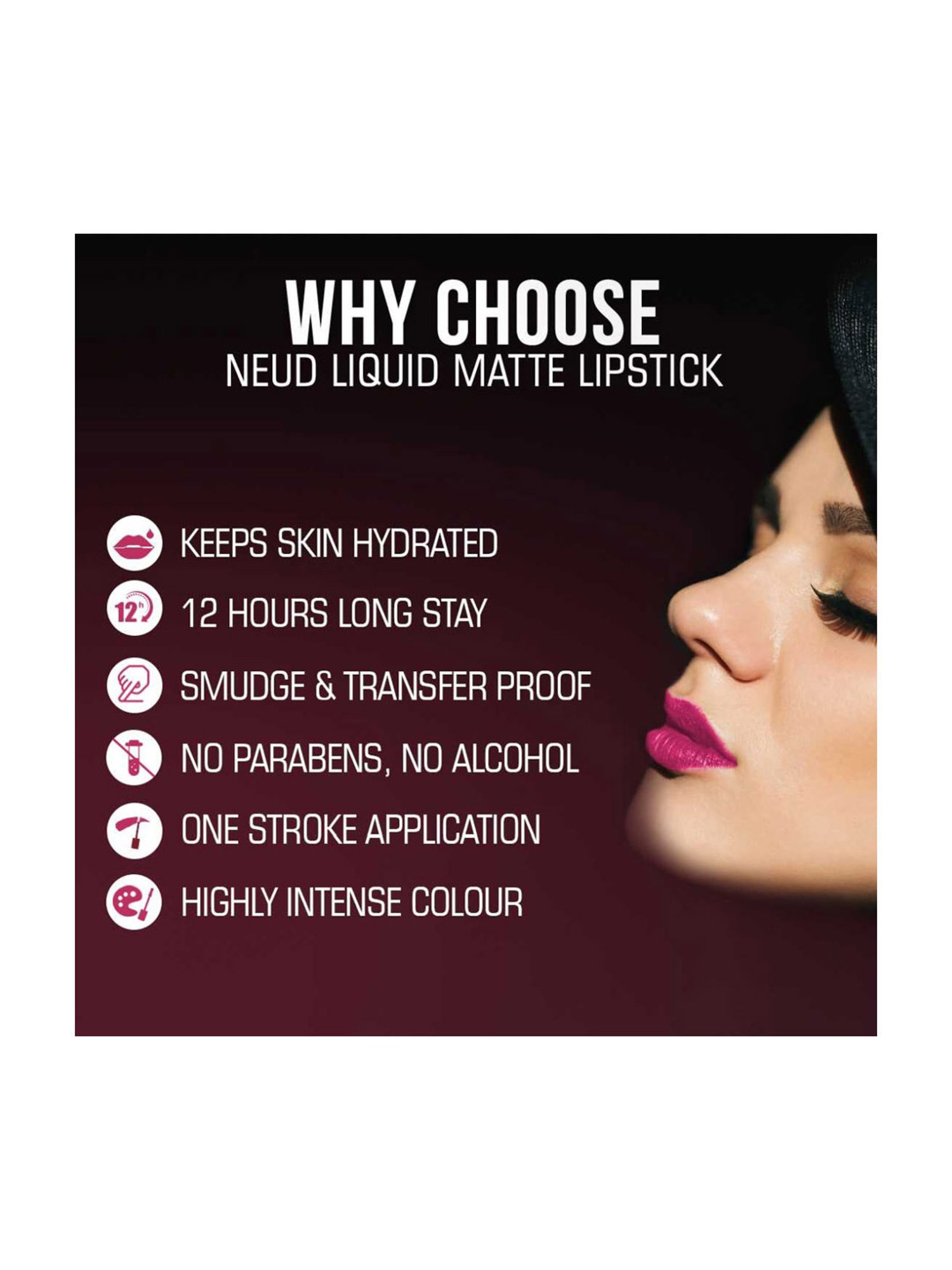 NEUD Matte Liquid Lipstick Quirky Tease with Free Lip Gloss  - Pack of 2 (Each)