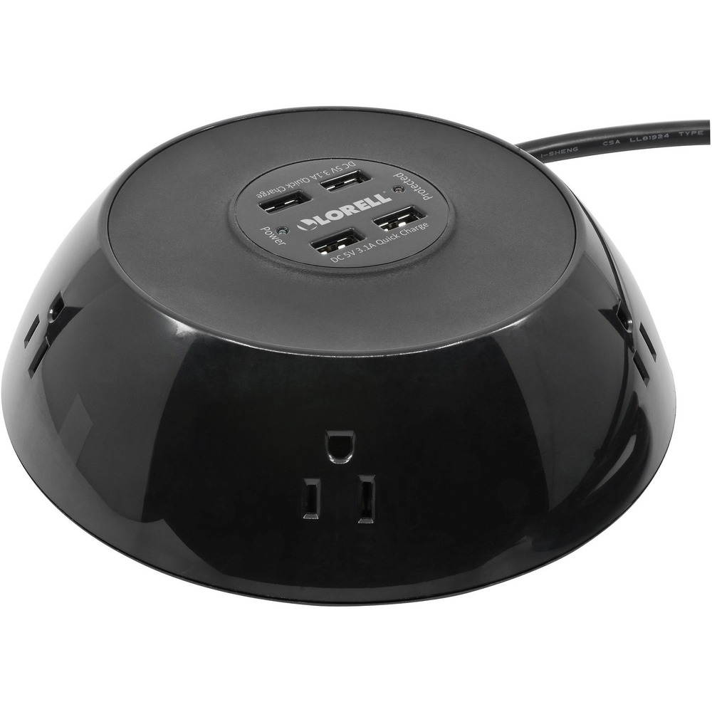 Lorell 5-0utlet USB Power Pod - 5 x AC Power, USB - 900 J