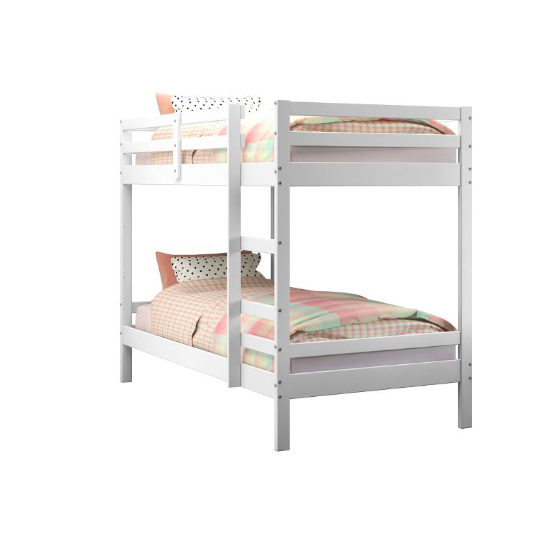 Twin/Twin Bellaire Bunk Bed White - Donco Kids