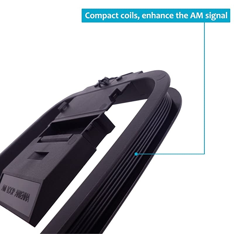 AM Loop Antenna 2 Pin Twin Lead Bare Wire Connector Adapter Cable AM Antenna for Stereo Receiver Audio Video AV Receiver Home Theater Amplifier System Indoor