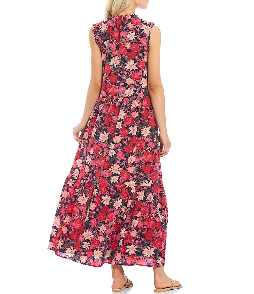 Sugarlips Floral A-Line Tiered Maxi Swing Dress
