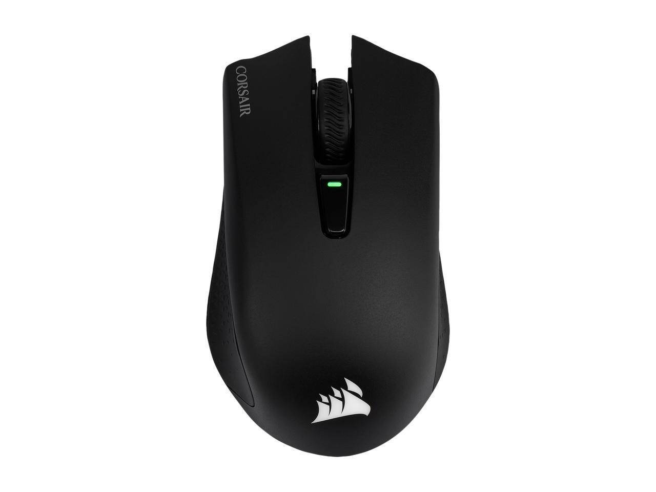 Corsair HARPOON RGB Wireless Rechargeable Gaming Mouse with SLIPSTREAM Technology, Black, Backlit RGB LED, 10000 dpi, Optical