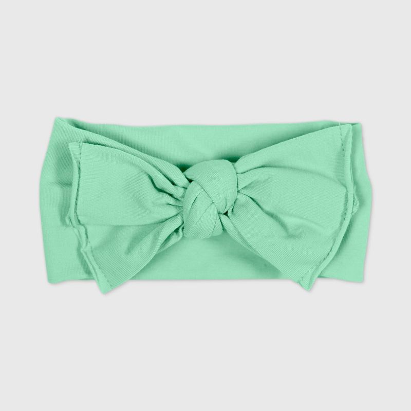 Honest Baby Girls' 10pk Organic Cotton Bow Headband - One Size