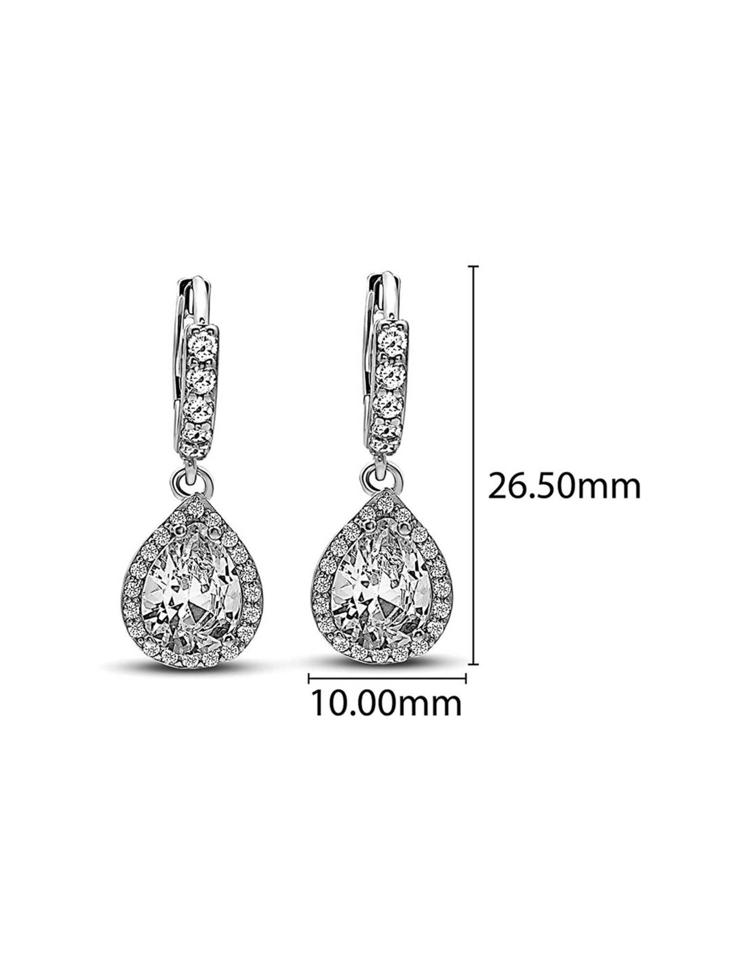 Silberry 92.5 Sterling Silver Glory Hoop Earrings for Women